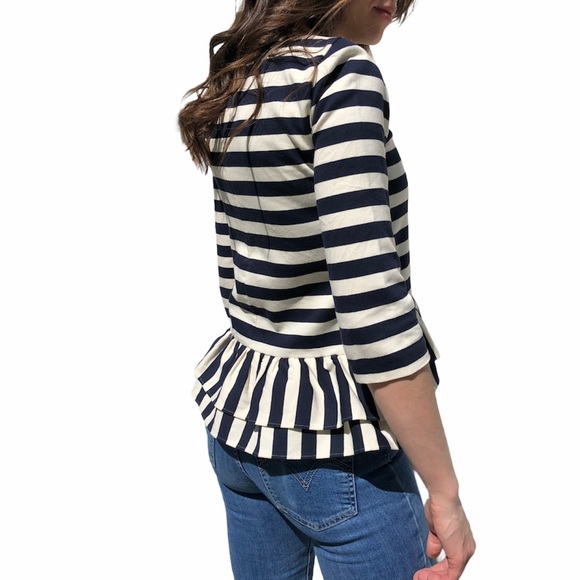 J. Crew- Asymmetrical Ruffle Blouse - Picture 4 of 9